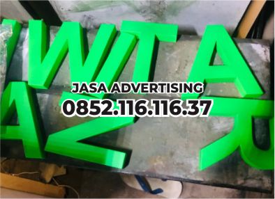 harga huruf timbul galvanis