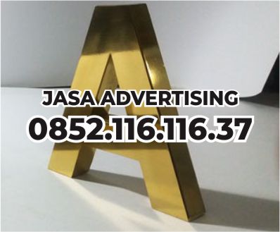 harga huruf timbul kuningan per cm