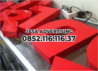 huruf timbul bahan galvanis