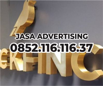 jasa pembuatan huruf timbul kuningan